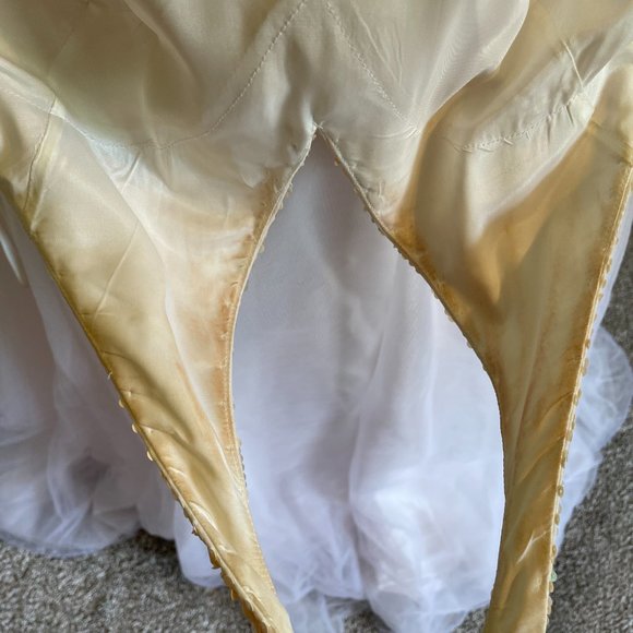 🆕 Cache Evening/Prom Pink/Peach Princess Gown - Picture 9 of 10